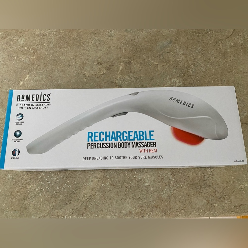 Homedica cordless percussion body massager with heat. NEW
